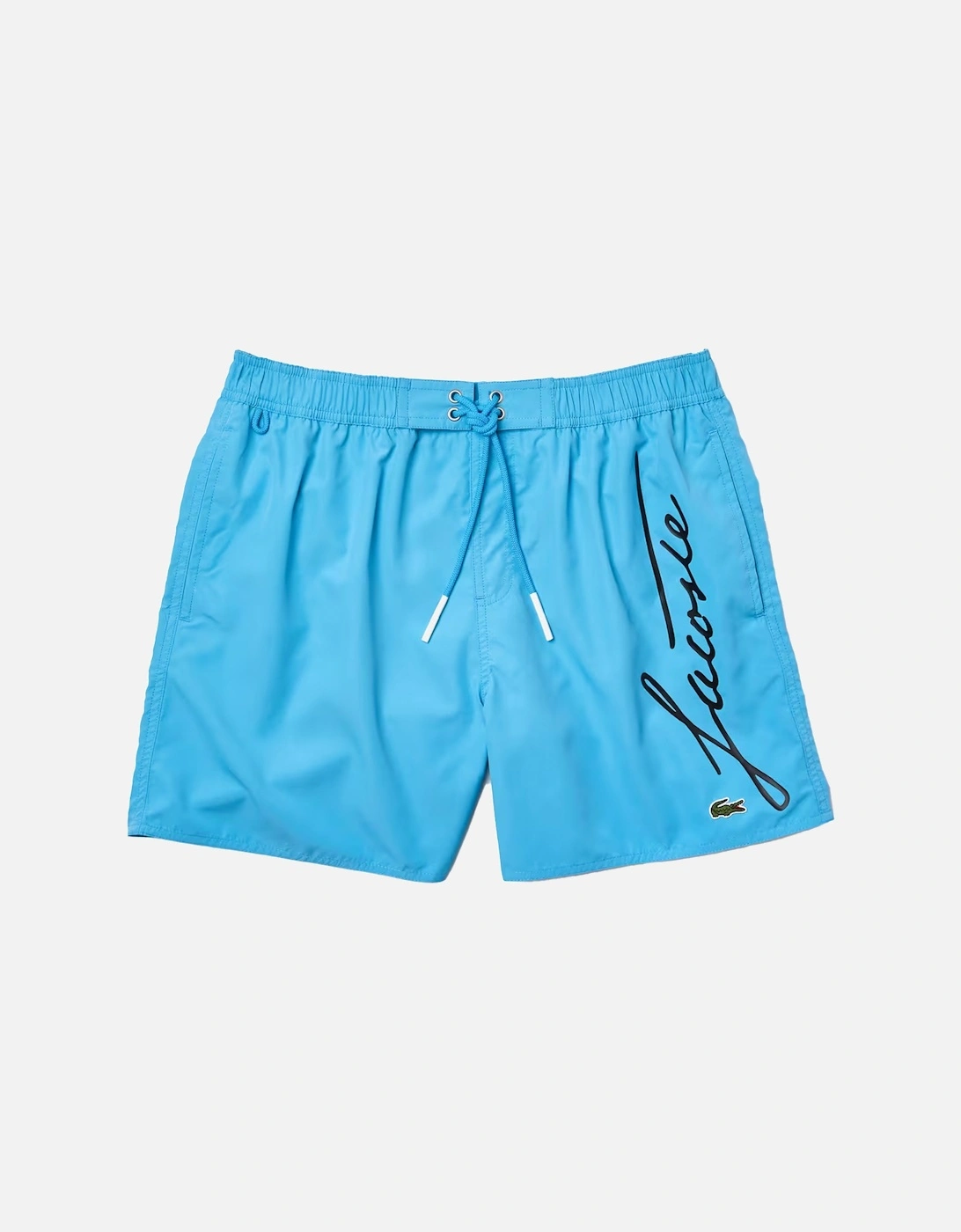 Light Blue Signature Print Swimshorts, 3 of 2