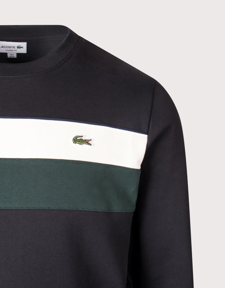 Colourblock Fleece Sweatshirt
