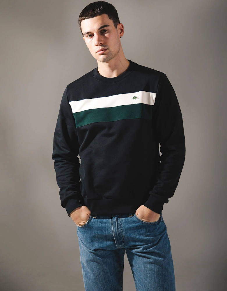 Colourblock Fleece Sweatshirt