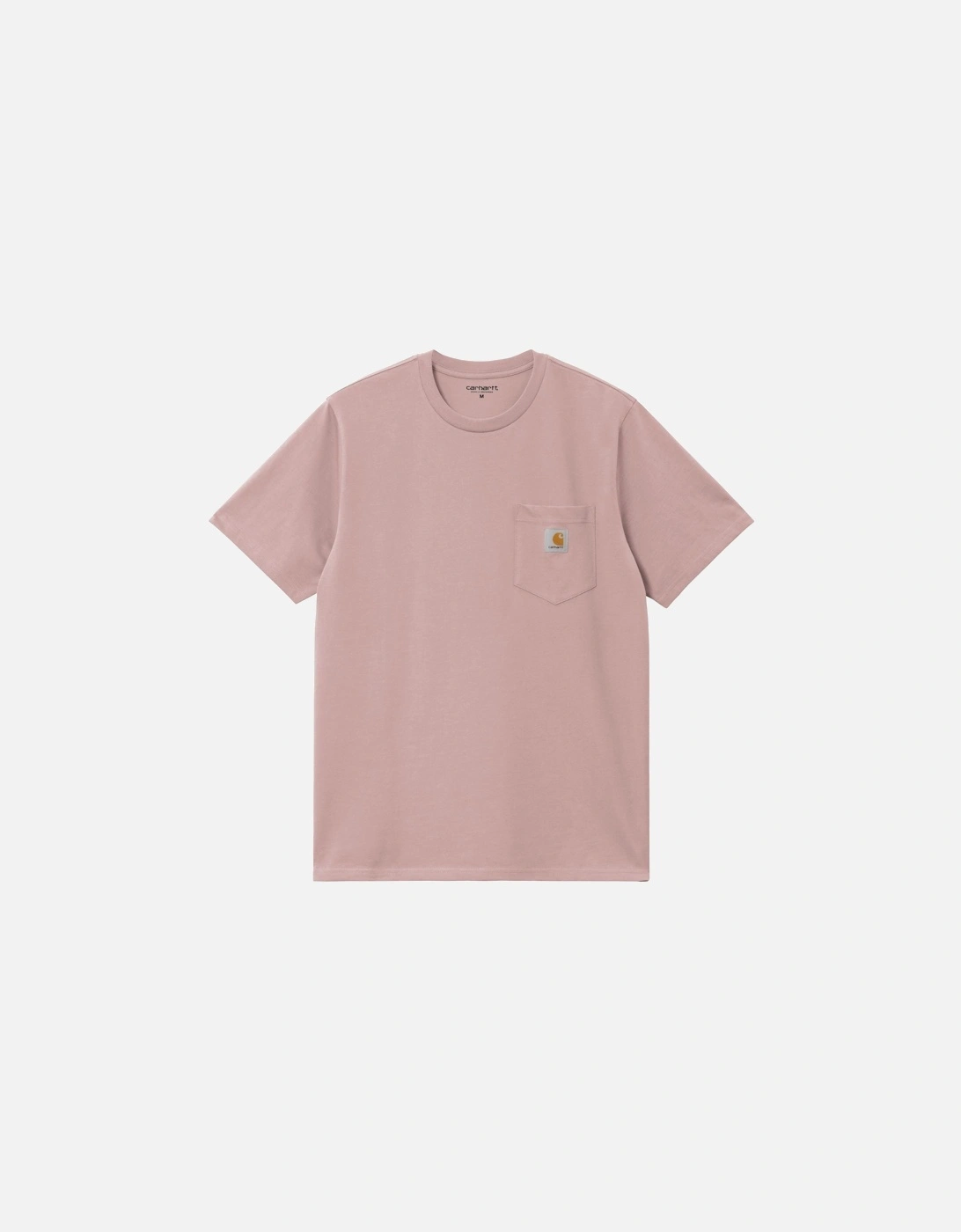 Men's Carhartt WIP Pocket T-shirt - Glassy Pink - Size: 40