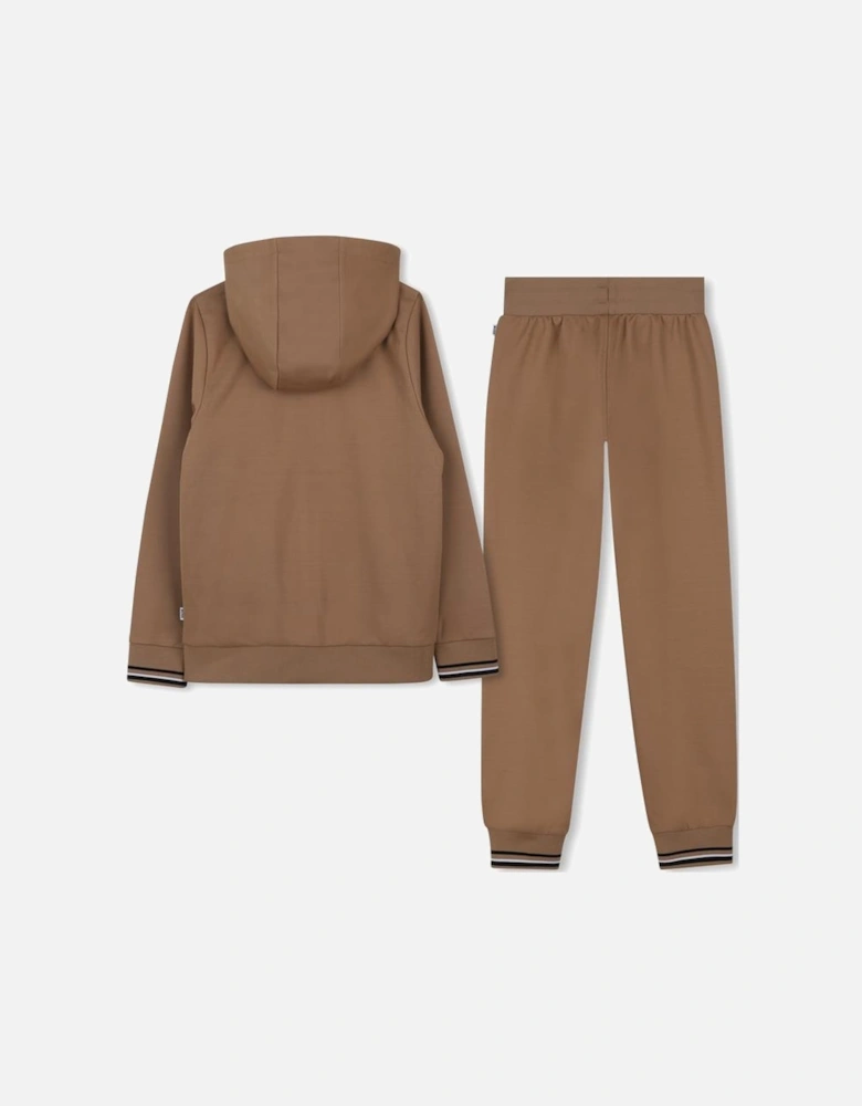 BOSS BOYS BEIGE TRACKSUIT J52399