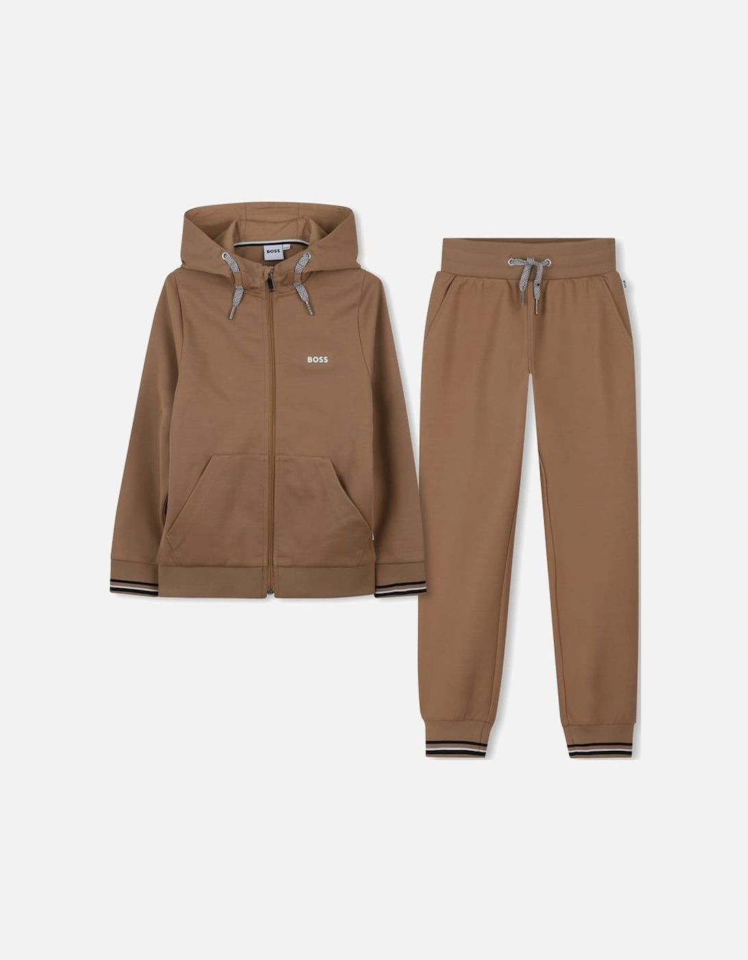 BOSS BOYS BEIGE TRACKSUIT J52399, 3 of 2