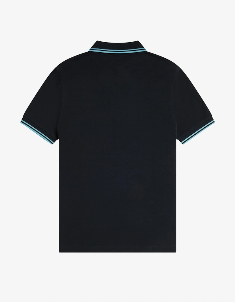 M3600 Twin Tipped Shirt - Navy/Mint Blue