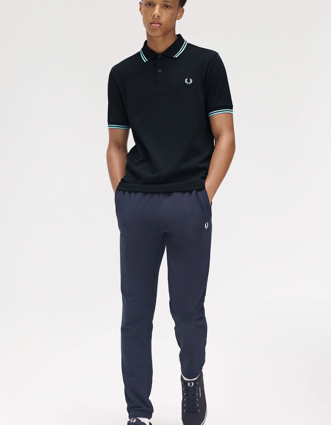 M3600 Twin Tipped Shirt - Navy/Mint Blue