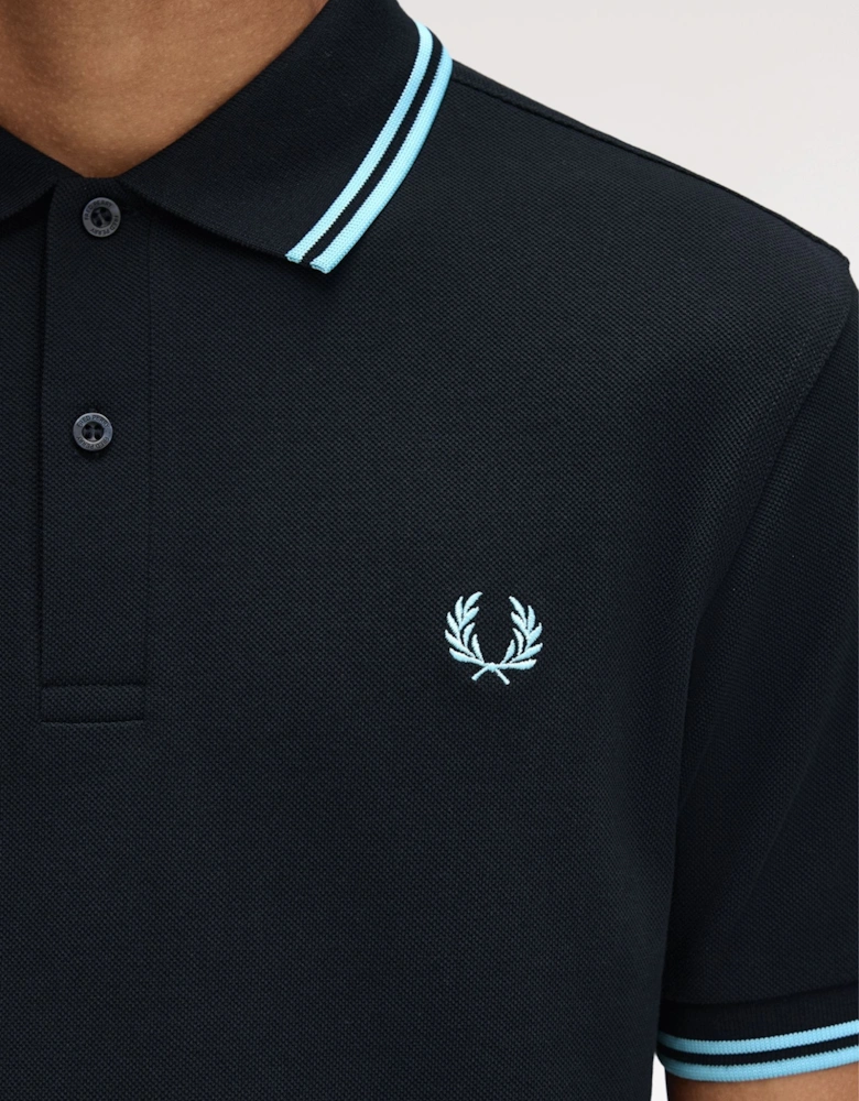 M3600 Twin Tipped Shirt - Navy/Mint Blue