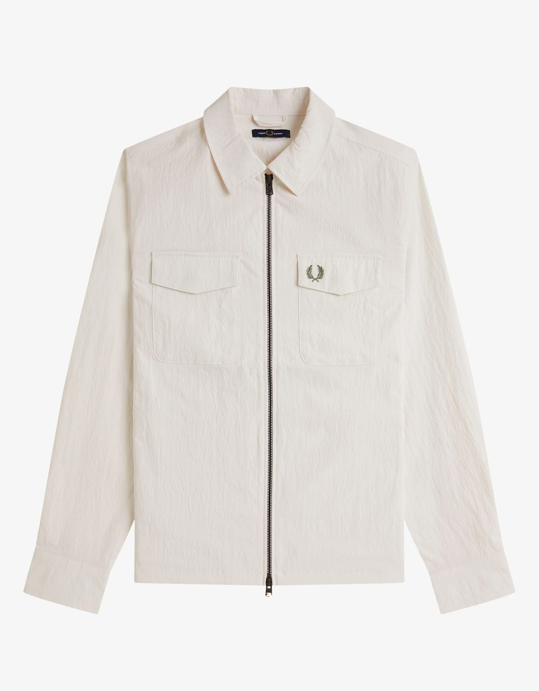 M5684 Zip Through Overshirt - Light Ecru, 10 of 9