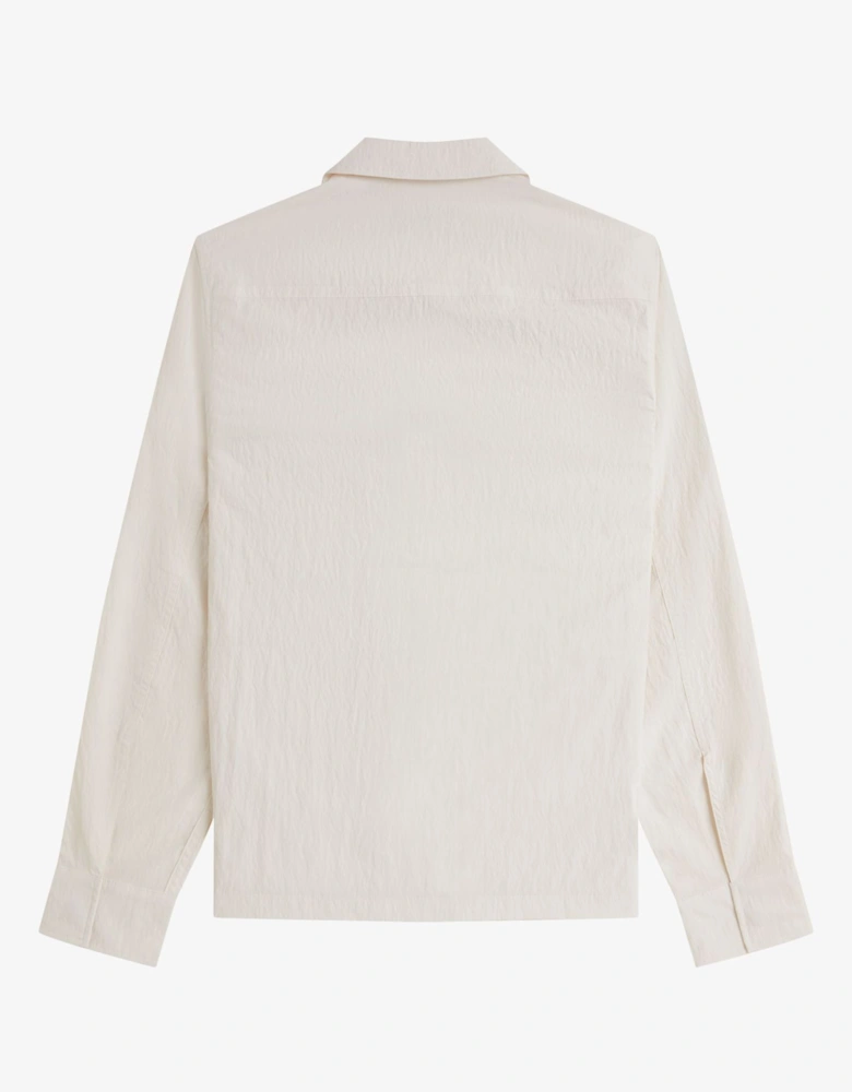 M5684 Zip Through Overshirt - Light Ecru