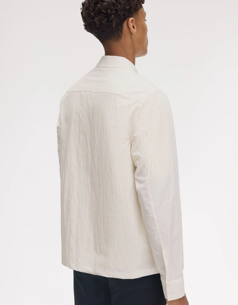 M5684 Zip Through Overshirt - Light Ecru