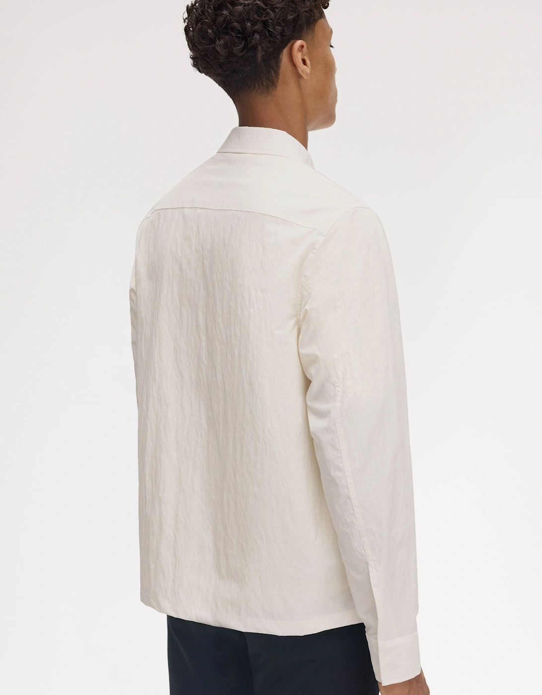 M5684 Zip Through Overshirt - Light Ecru