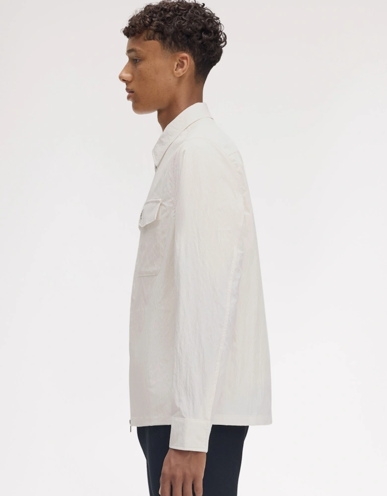 M5684 Zip Through Overshirt - Light Ecru