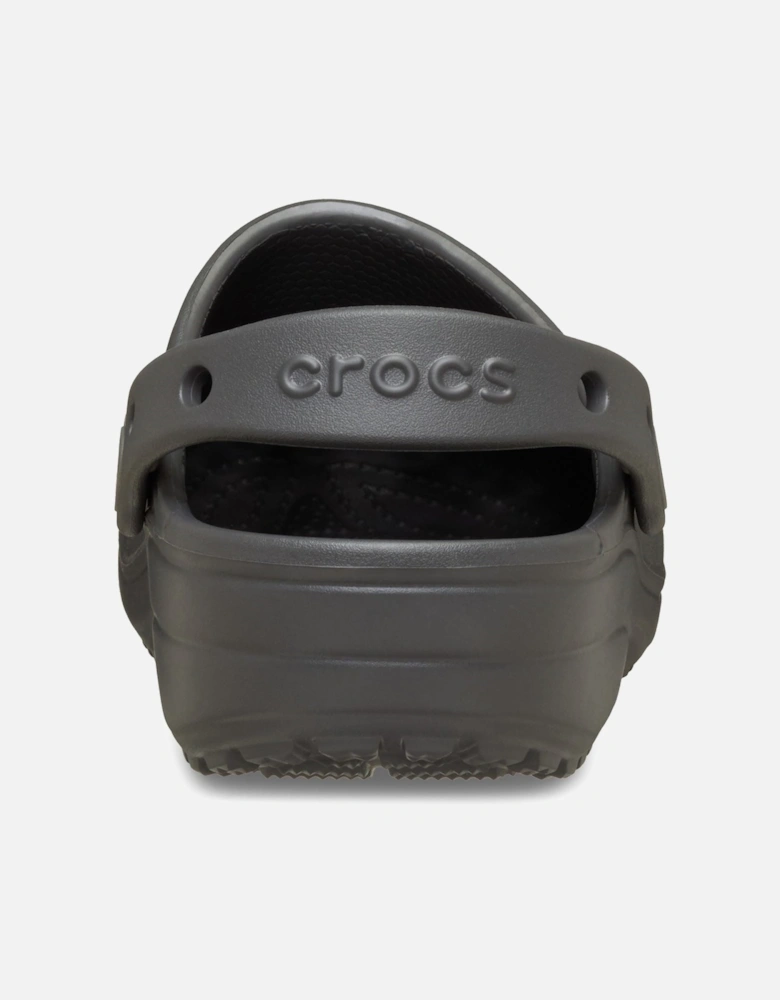 Classic Floral Cut Out Thermoplastic Black Sand Clogs