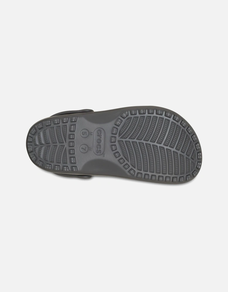 Classic Floral Cut Out Thermoplastic Black Sand Clogs