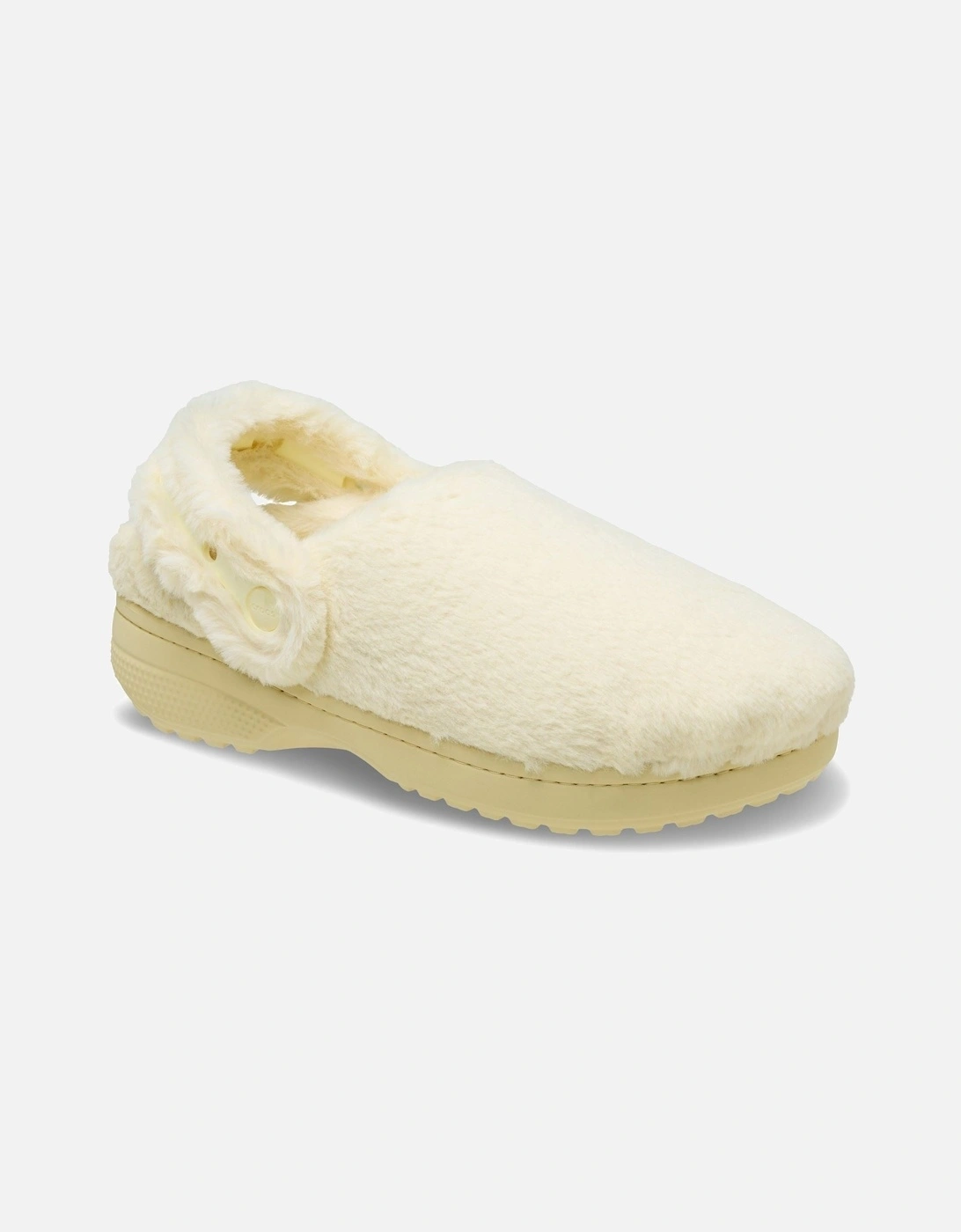 Crocs Women's White Classic Unfurgettable Polyester Vanilla Clogs - : Size 4