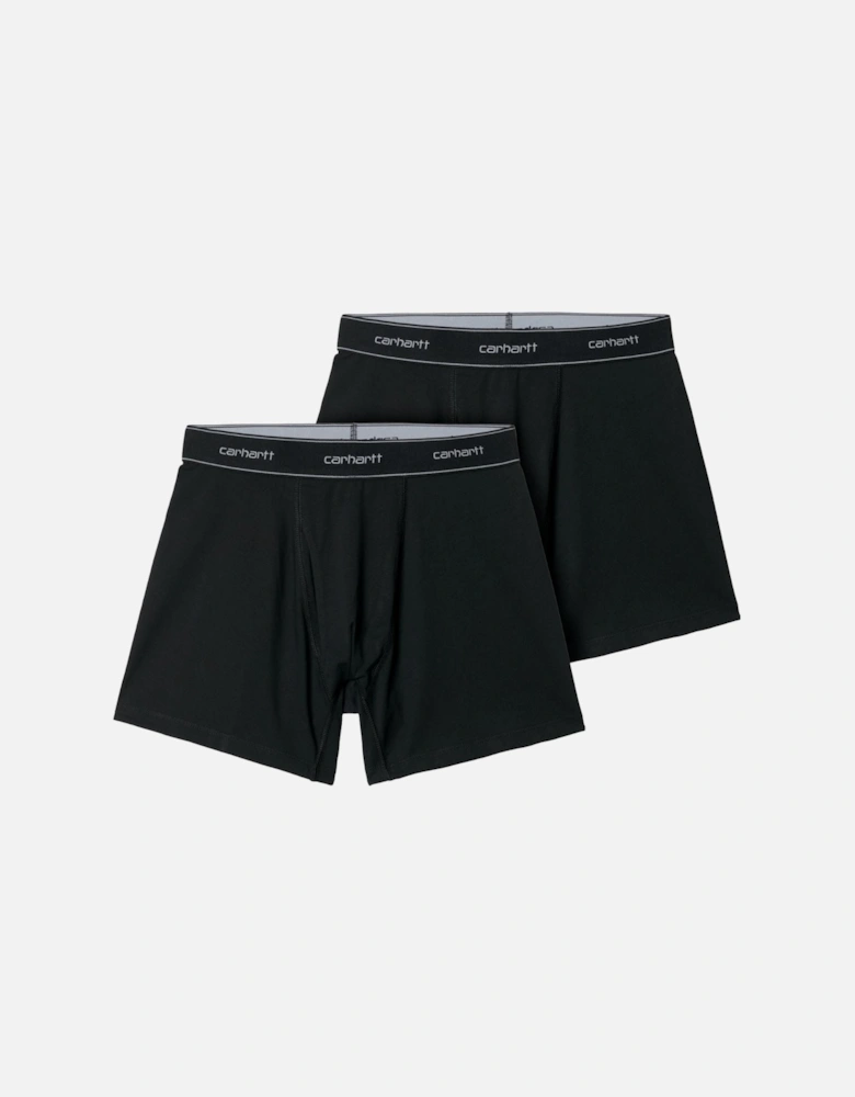 Cotton Trunks 2 Pack – Black