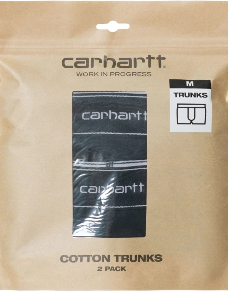 Cotton Trunks 2 Pack – Black