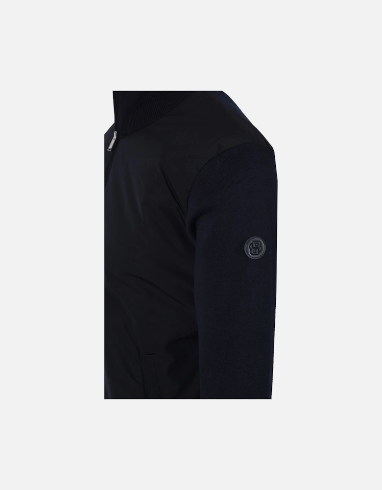 Boss Black Ibaio Mix-Media Jacket Dark Blue