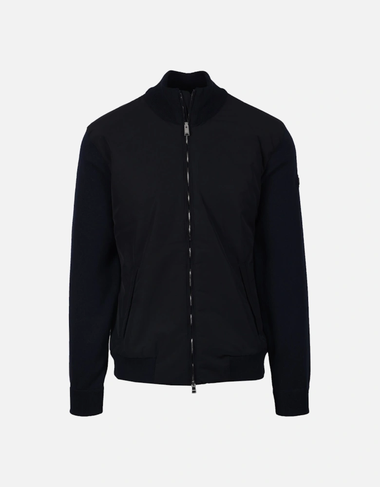 Boss Black Ibaio Mix-Media Jacket Dark Blue