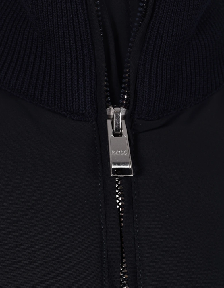 Boss Black Ibaio Mix-Media Jacket Dark Blue
