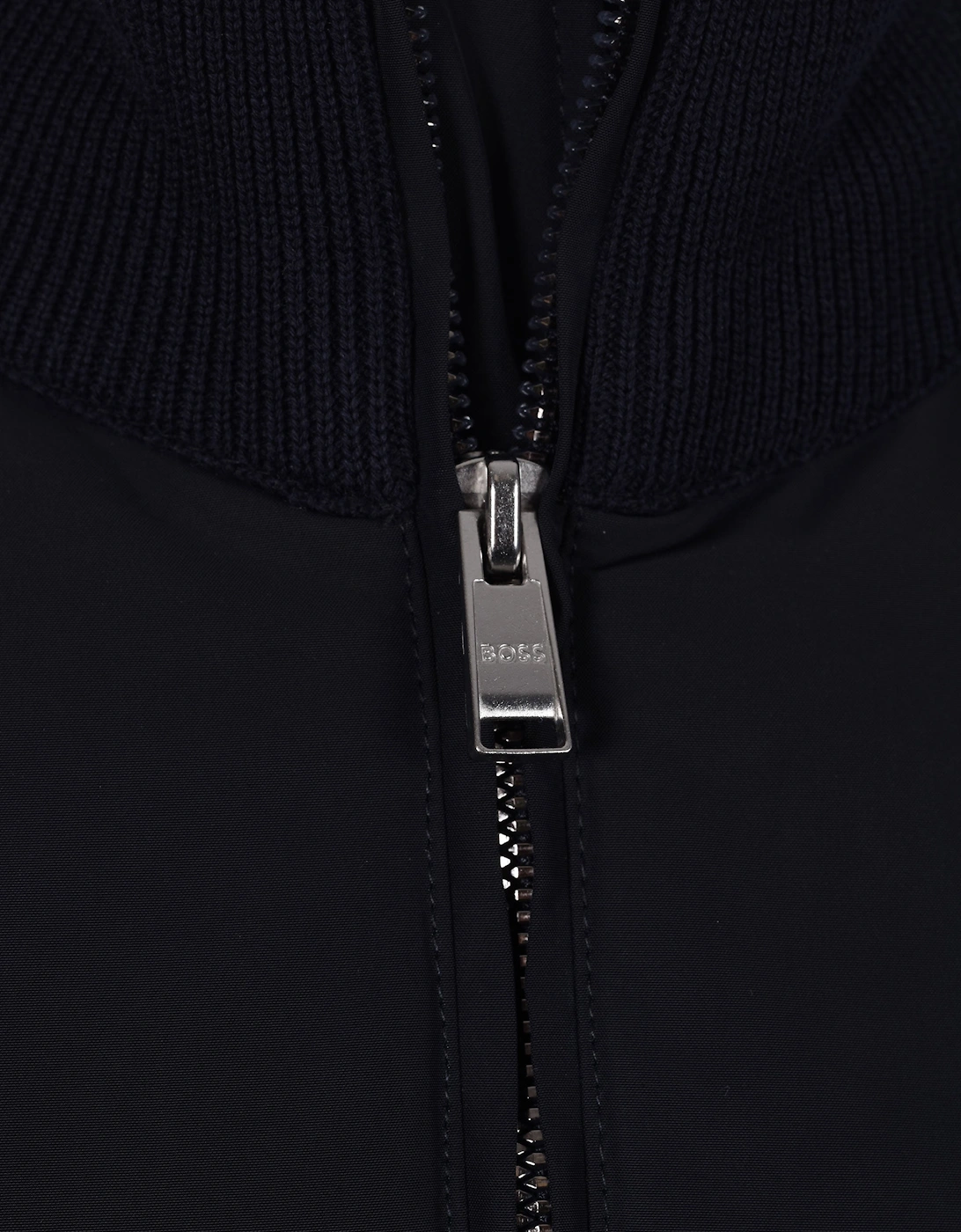 Boss Black Ibaio Mix-Media Jacket Dark Blue