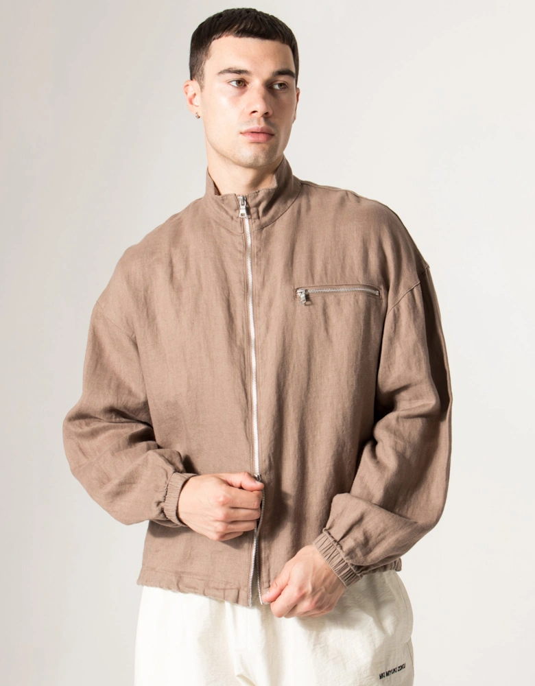 Linen Track Jacket