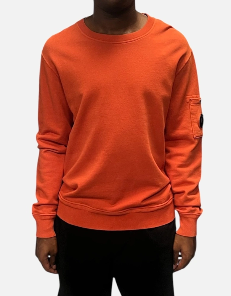 Resist Dyed Lens Sweatshirt - Harvest Pumpkin