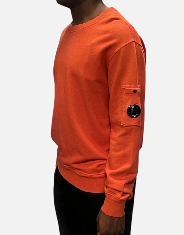 Resist Dyed Lens Sweatshirt - Harvest Pumpkin