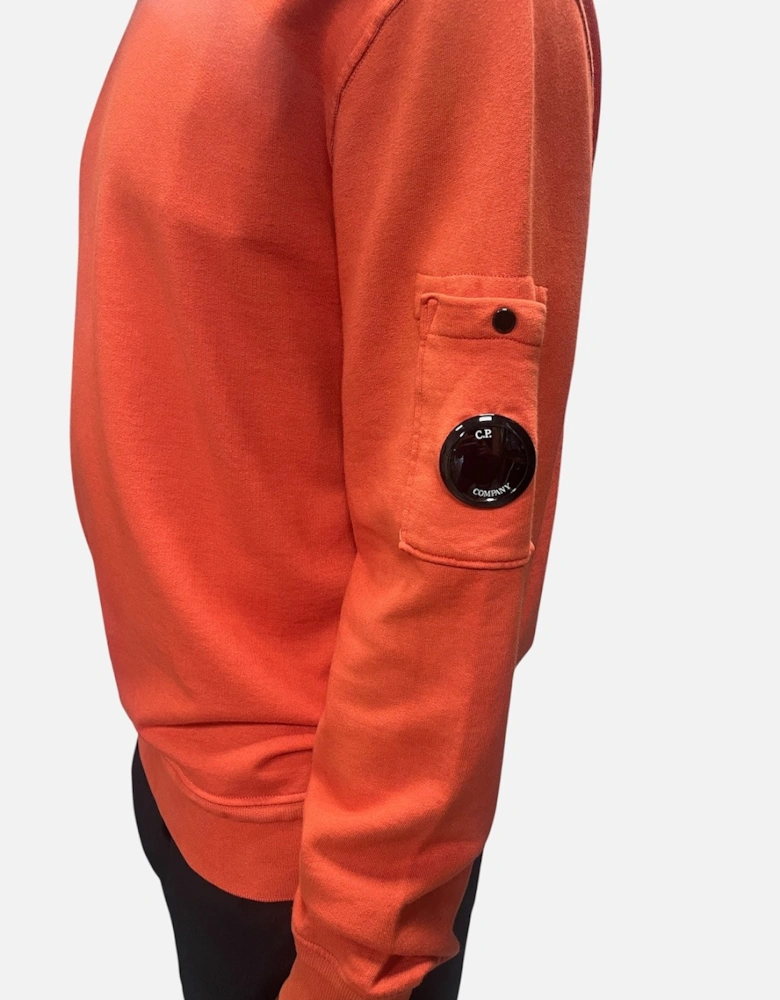 Resist Dyed Lens Sweatshirt - Harvest Pumpkin