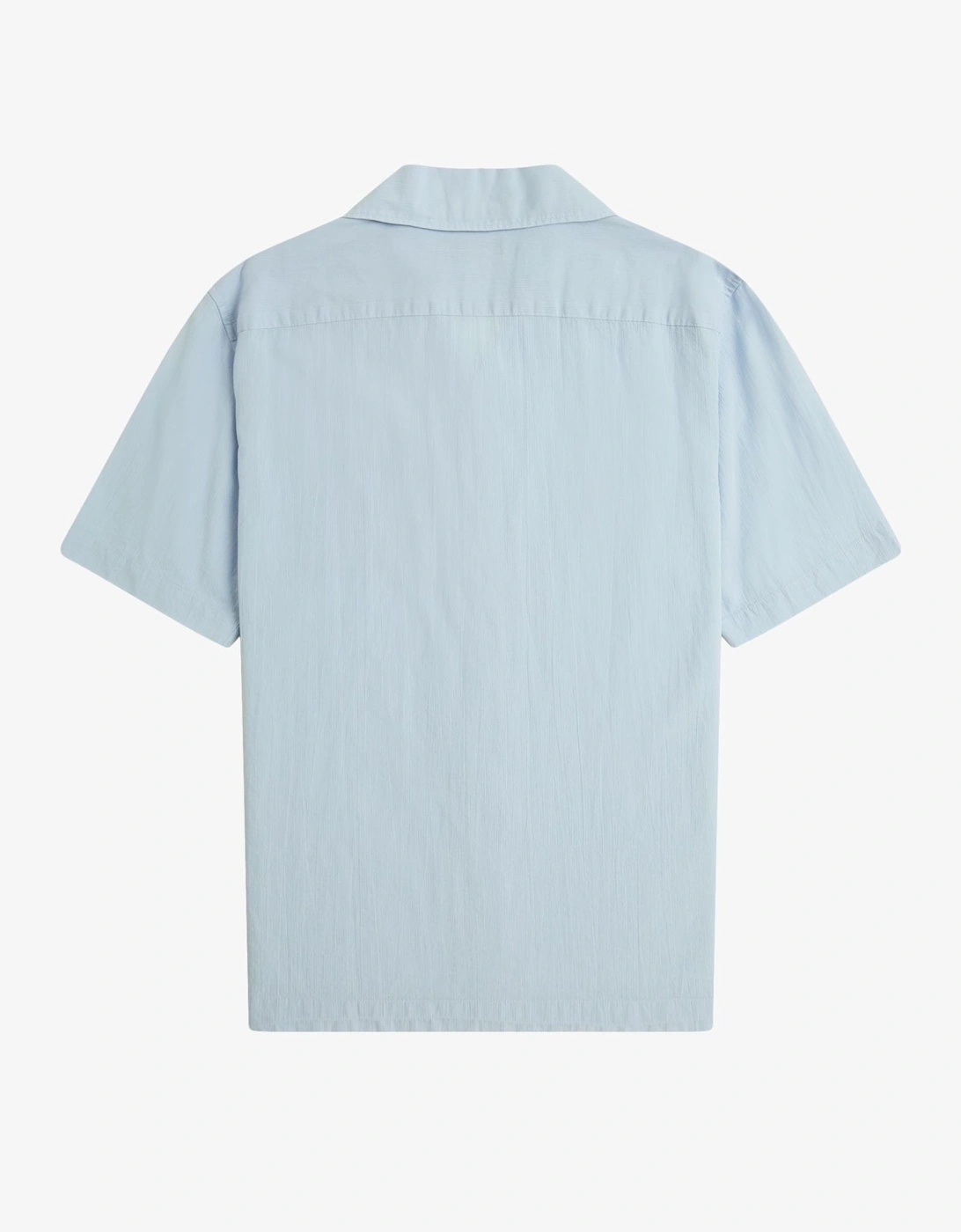 M7762 Lightweight Texture Revere Collar Shirt - Light Smoke