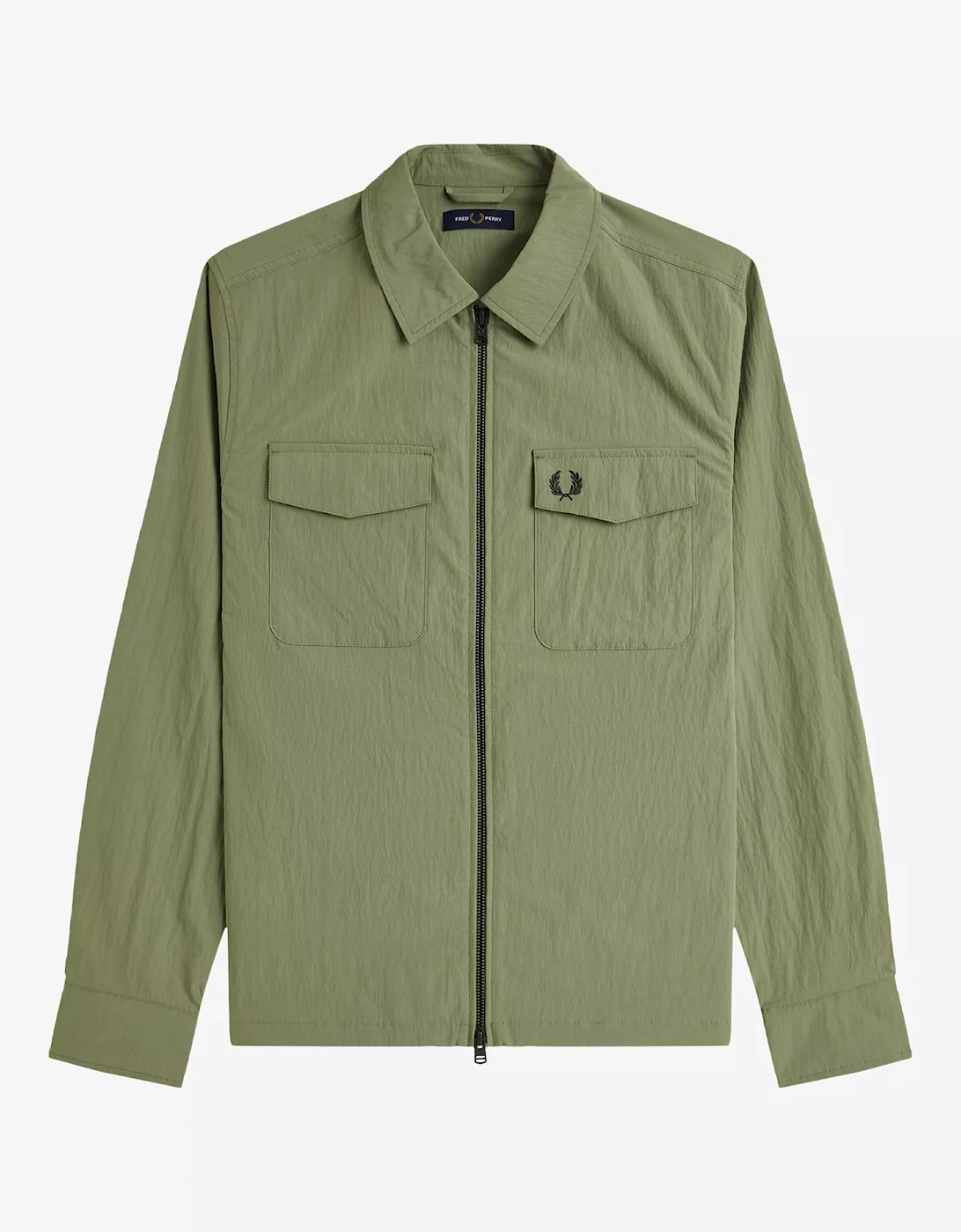 M5684 Zip Through Overshirt - Olive Mint, 6 of 5
