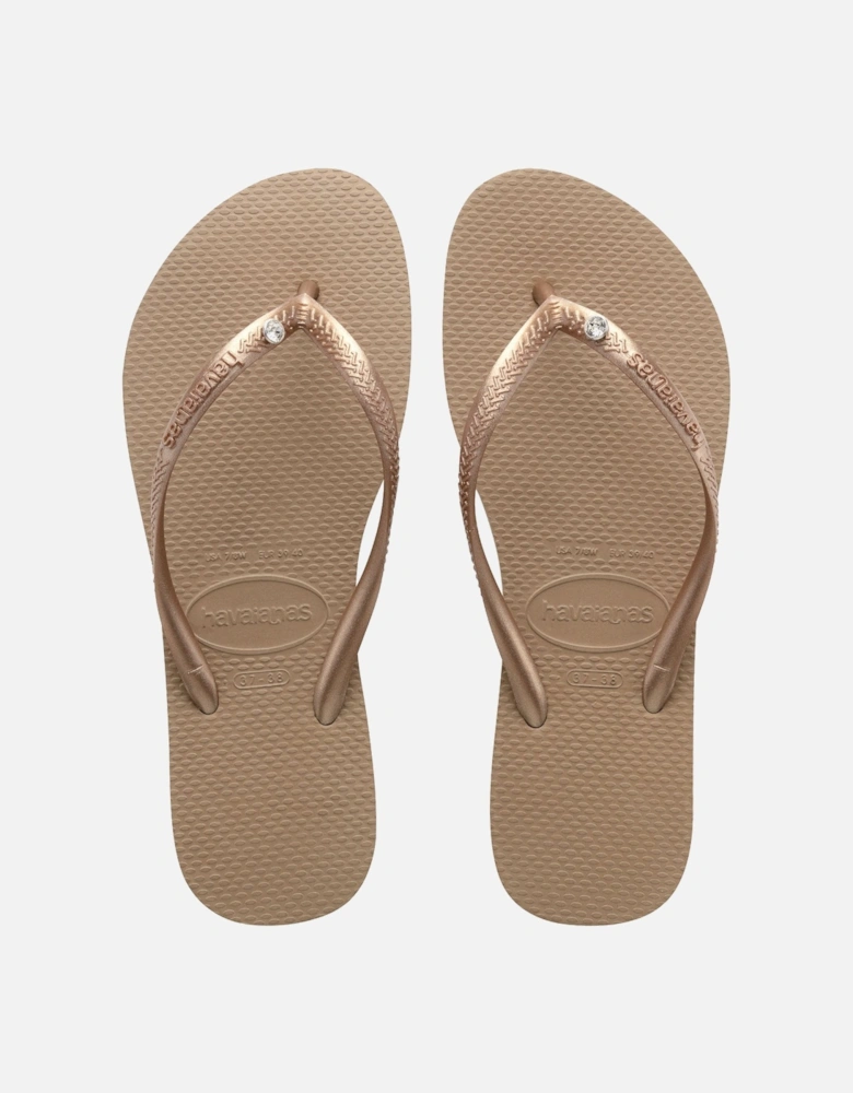 Slim Crystal Swarovski Flip Flops
