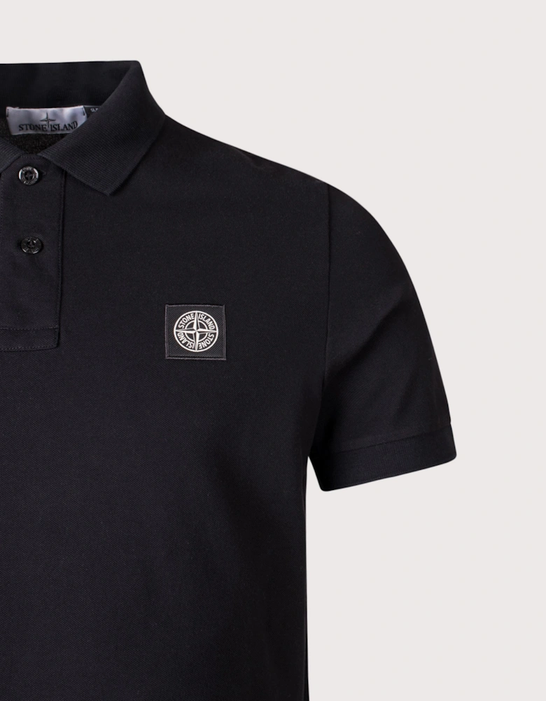 Slim Fit Compass Patch Polo Shirt