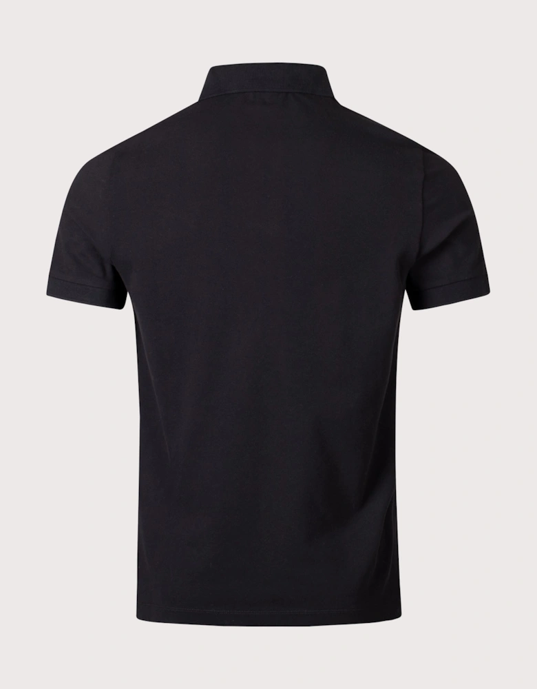 Slim Fit Compass Patch Polo Shirt