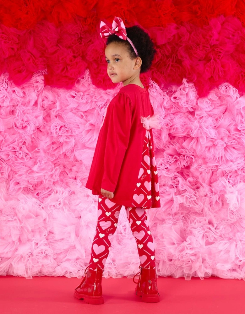 LOLA RED HEART LEGGINGS SET W251502
