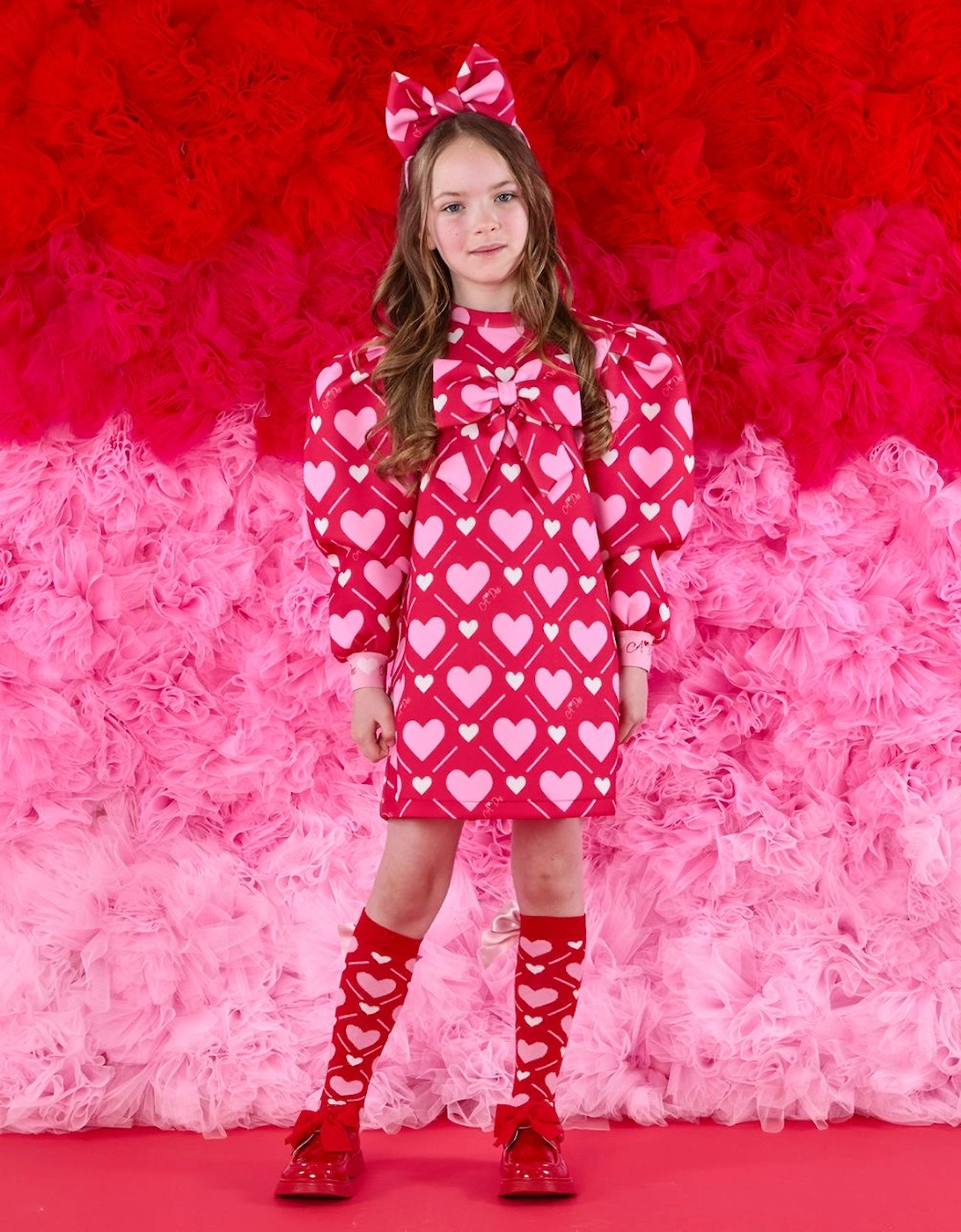 LIBBY RED HEART BOW DRESS W251705, 5 of 4