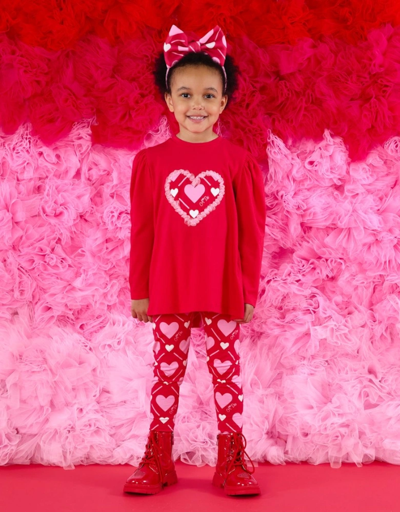LOLA RED HEART LEGGINGS SET W251502