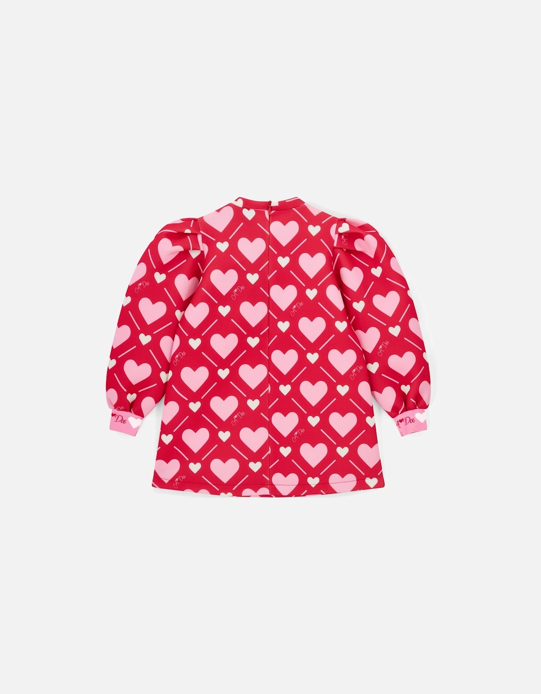 LIBBY RED HEART BOW DRESS W251705