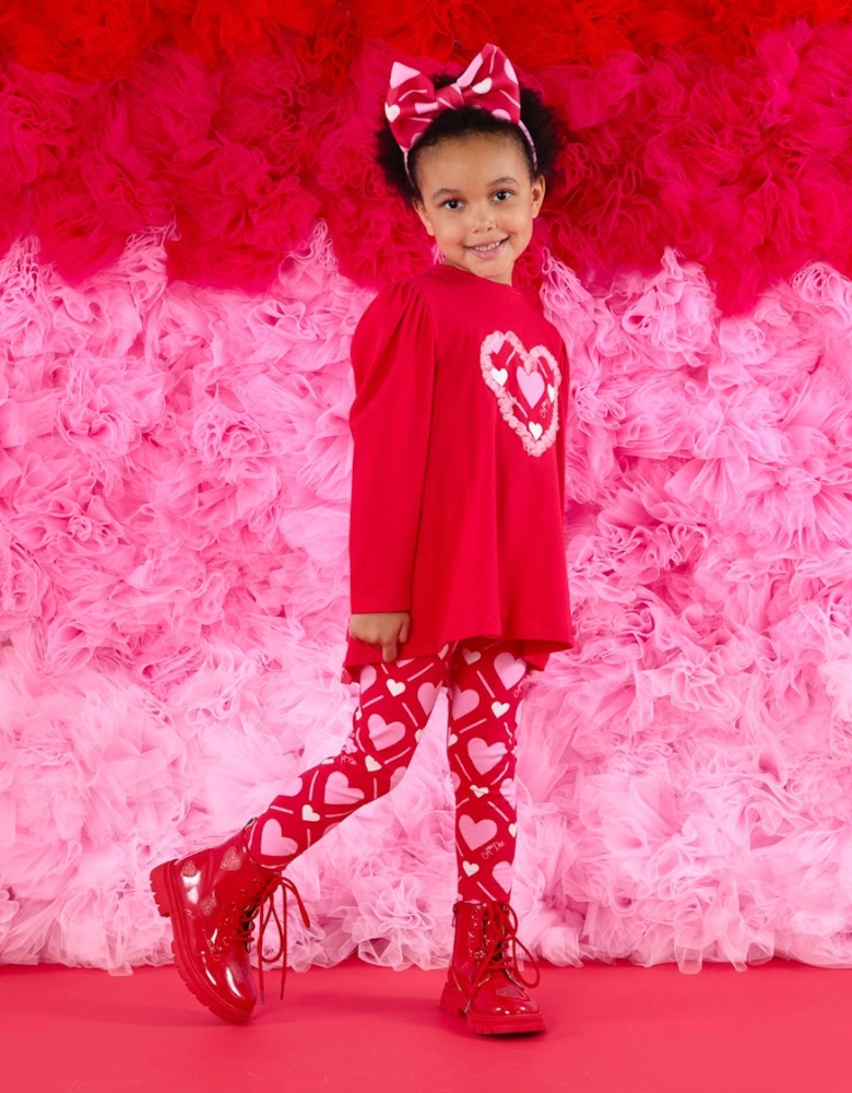 LOLA RED HEART LEGGINGS SET W251502