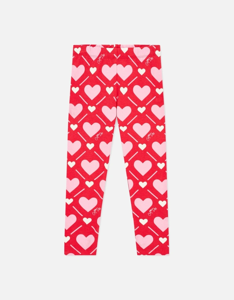 LOLA RED HEART LEGGINGS SET W251502