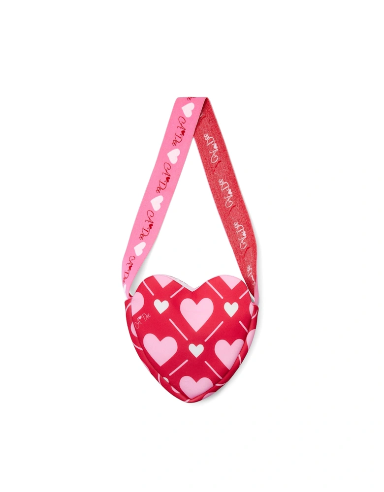 RED LOUISE HEART HANDBAG W251910