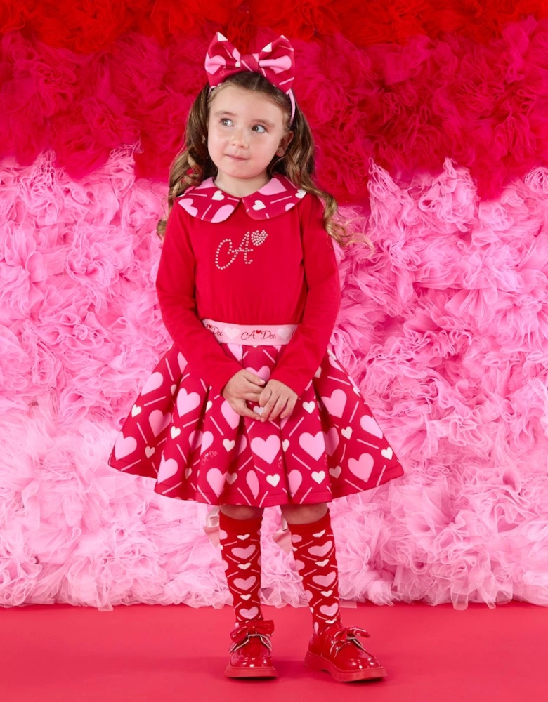 LARA RED HEART DRESS W251701
