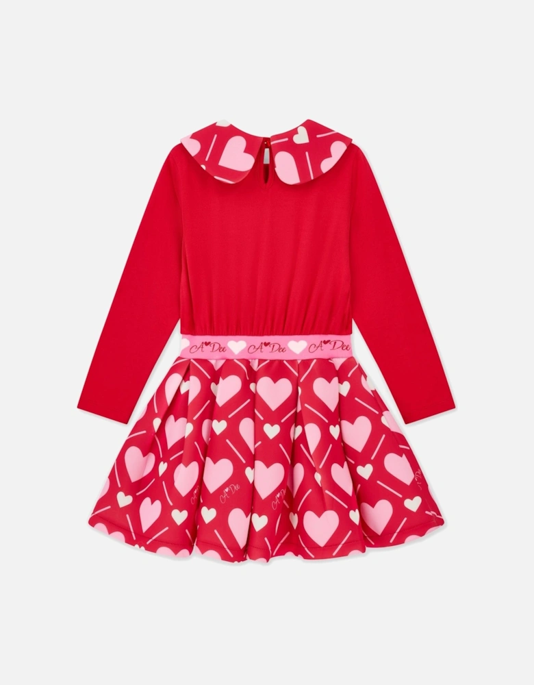 LARA RED HEART DRESS W251701