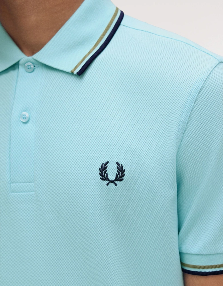 M3600 Twin Tipped Shirt - Mint Blue/Olive Mint