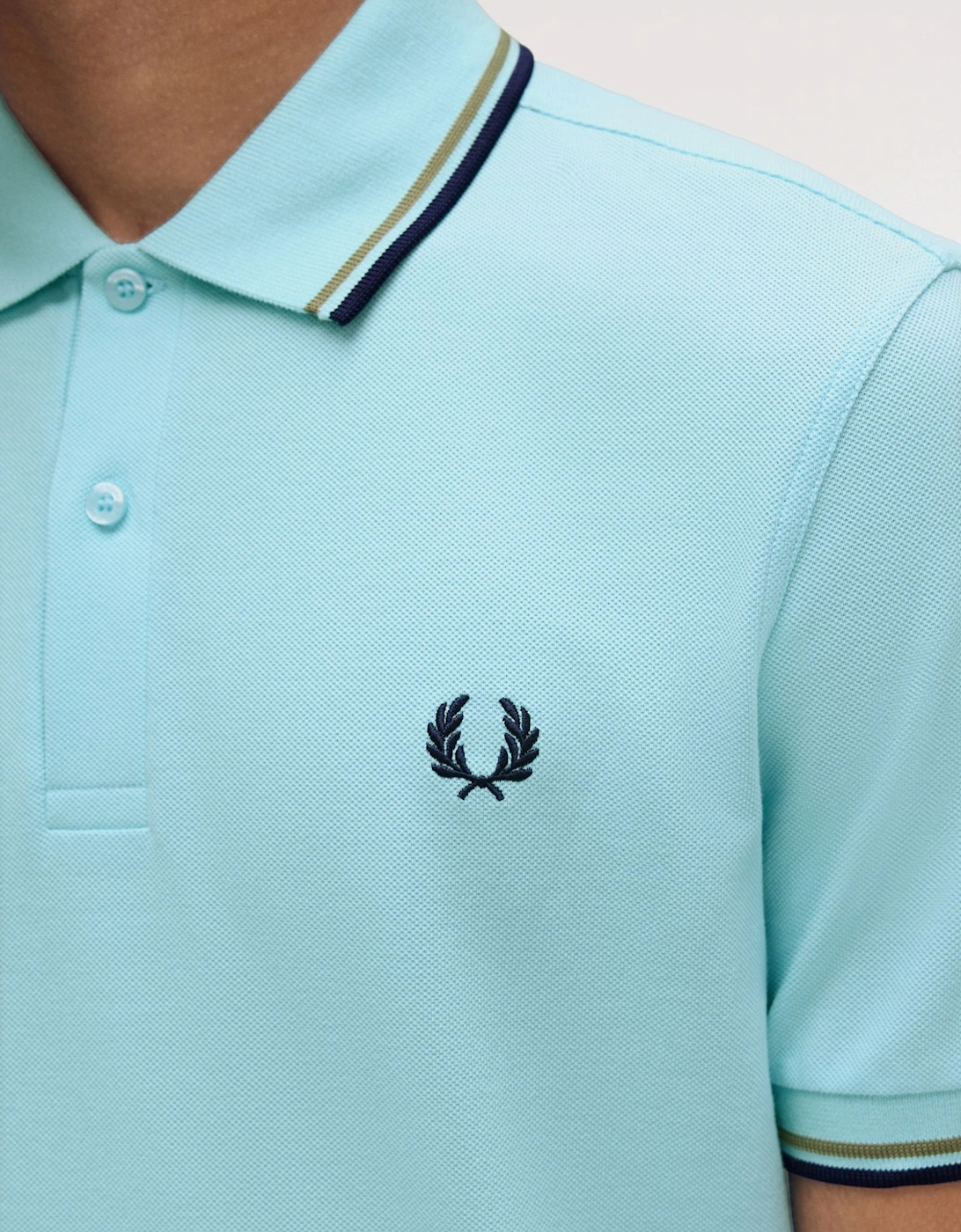 M3600 Twin Tipped Shirt - Mint Blue/Olive Mint