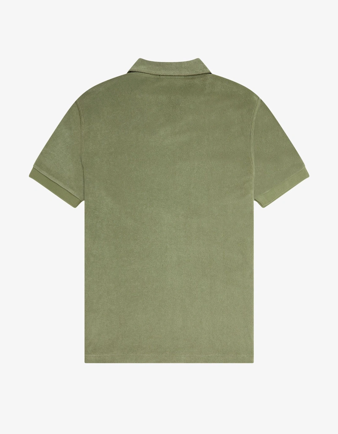 M7830 Open Collar Towelling Polo Shirt - Olive Mint