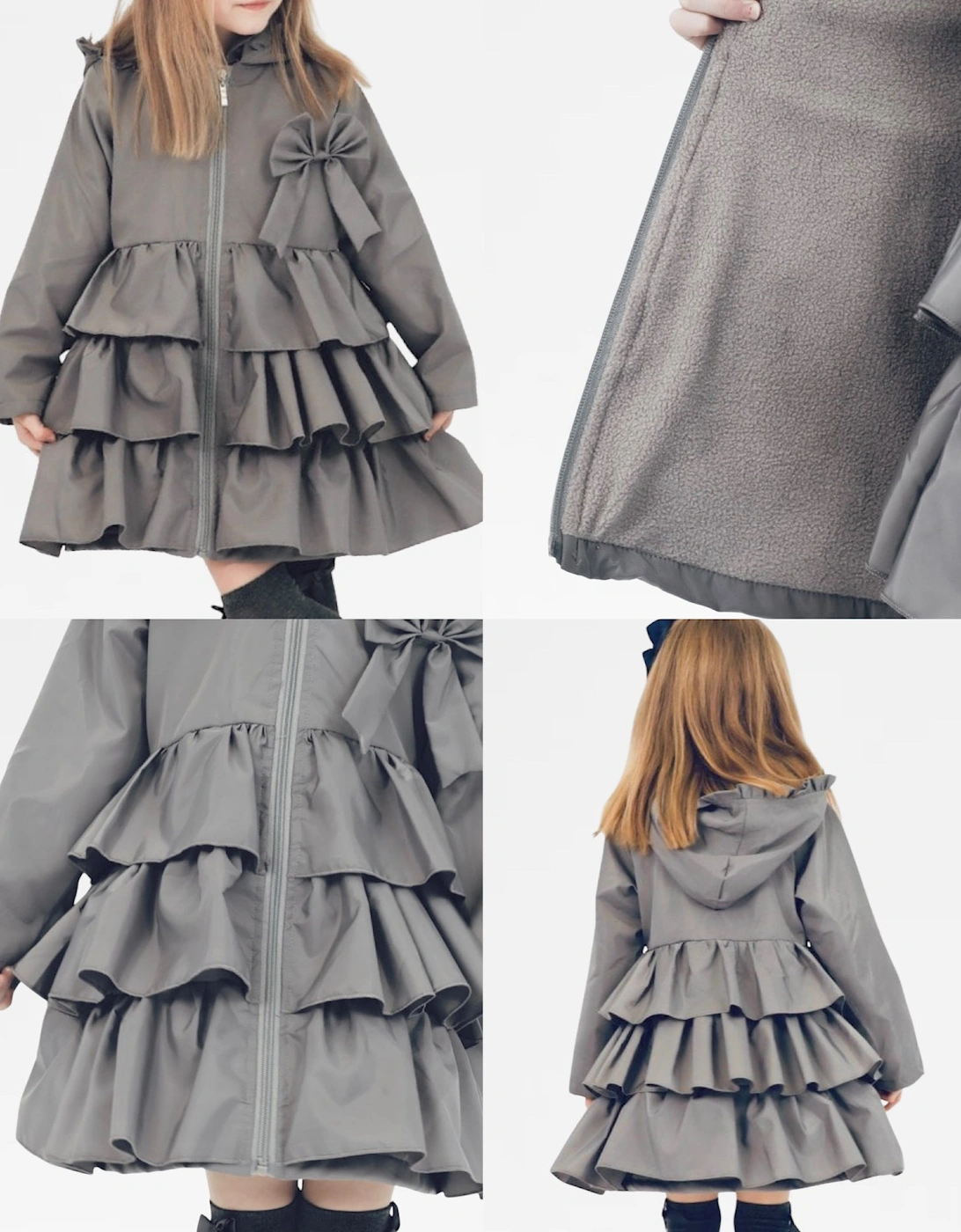 Girls Grey ‘Pixie’ Lightweight Jacket, 7 of 6