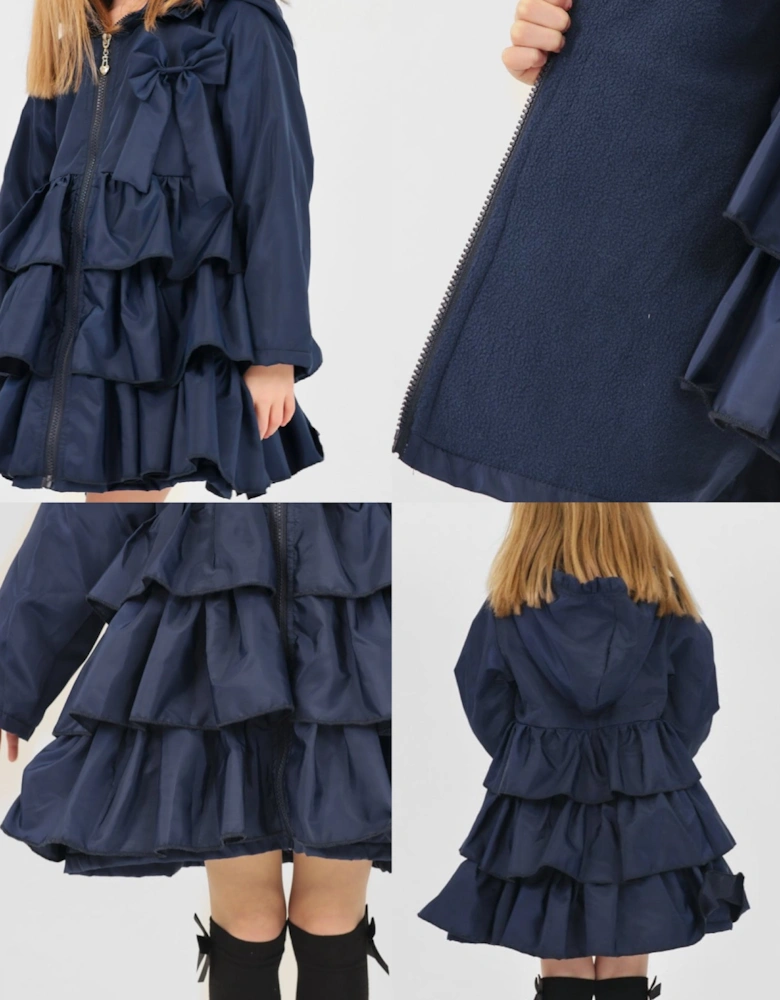 Girls Navy ‘Pixie’ Lightweight Jacket
