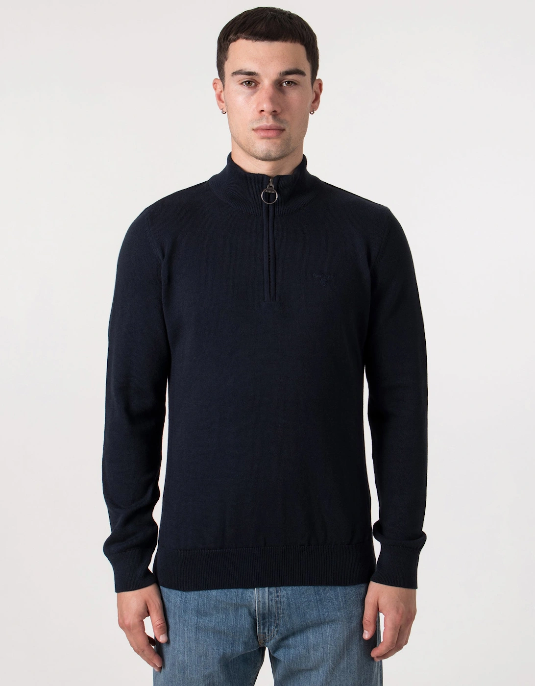 Quarter Zip Cotton Knit