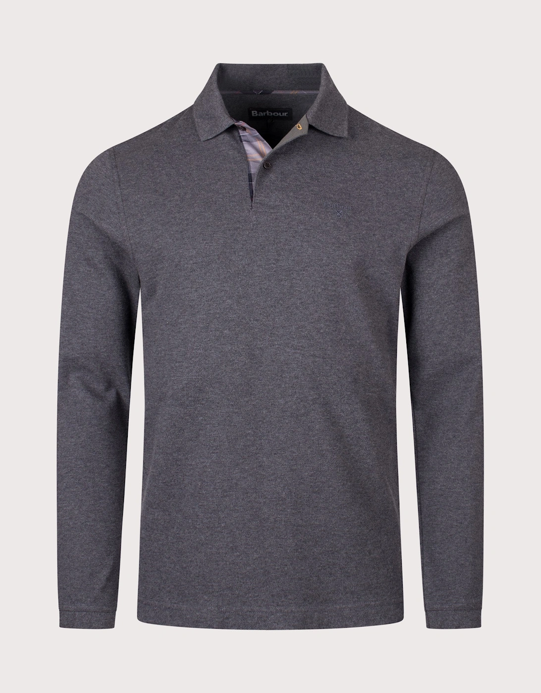 Long Sleeve Tartan Placket Polo Shirt, 4 of 3