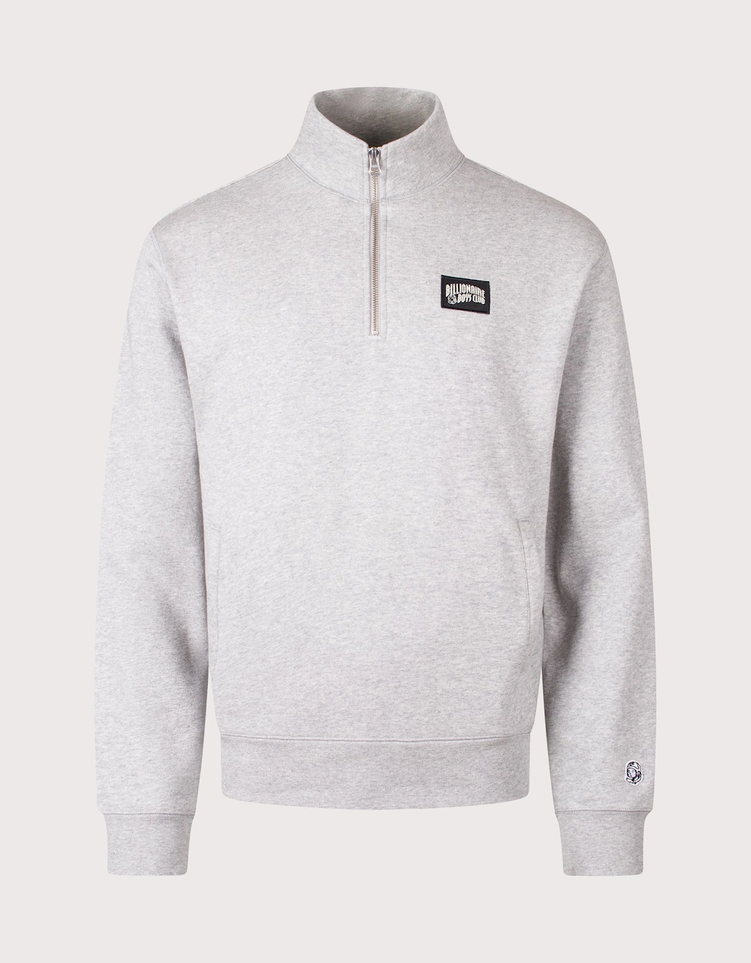 Woven Patch Quarter Zip Sweatshirt, 5 of 4
