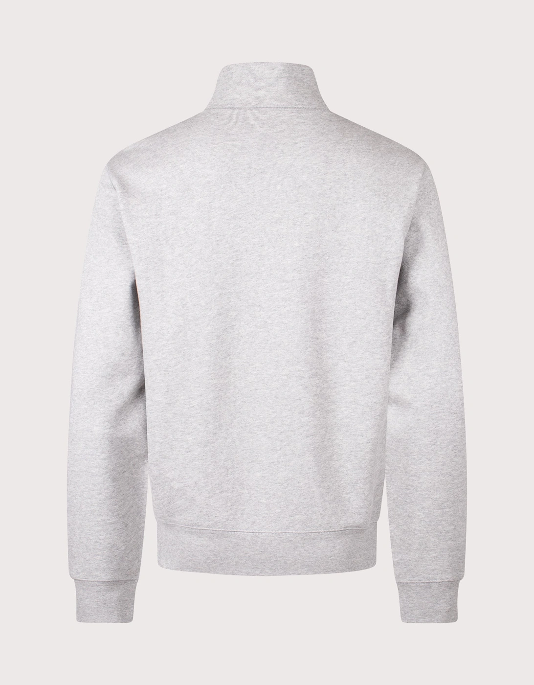 Woven Patch Quarter Zip Sweatshirt